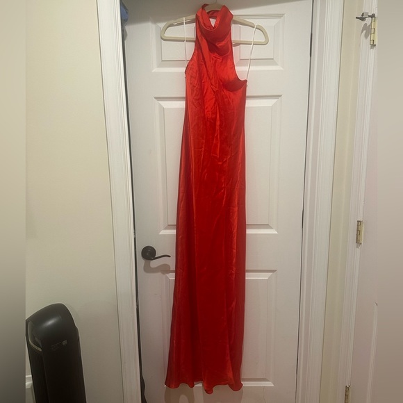 Revolve AMANDA UPRICHARD 
X Marla Gown red silk dress size small - Picture 4 of 6